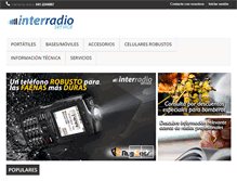 Tablet Screenshot of inter-radio.cl